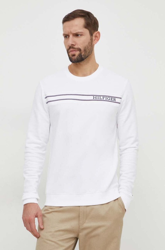 Mikina Tommy Hilfiger bílá UM0UM03197