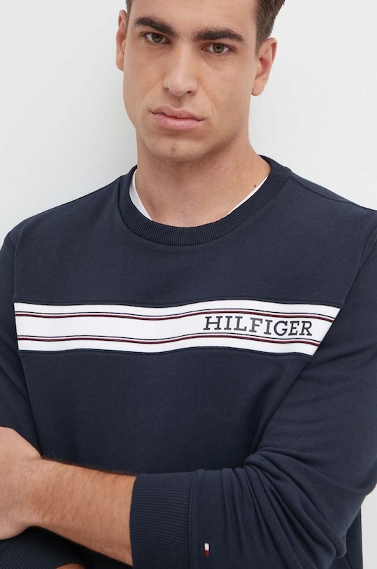 Mikina Tommy Hilfiger tmavomodrá UM0UM03197