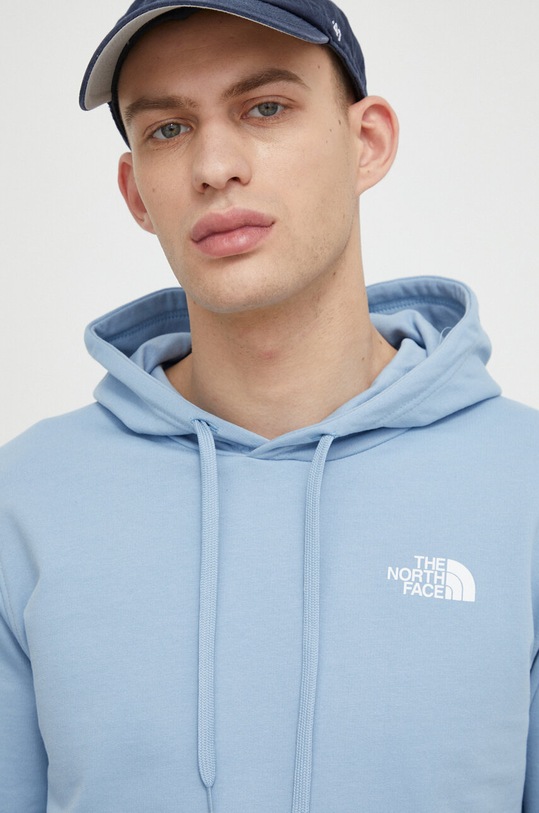 The North Face bluza bawełniana niebieski NF0A2S57QEO1
