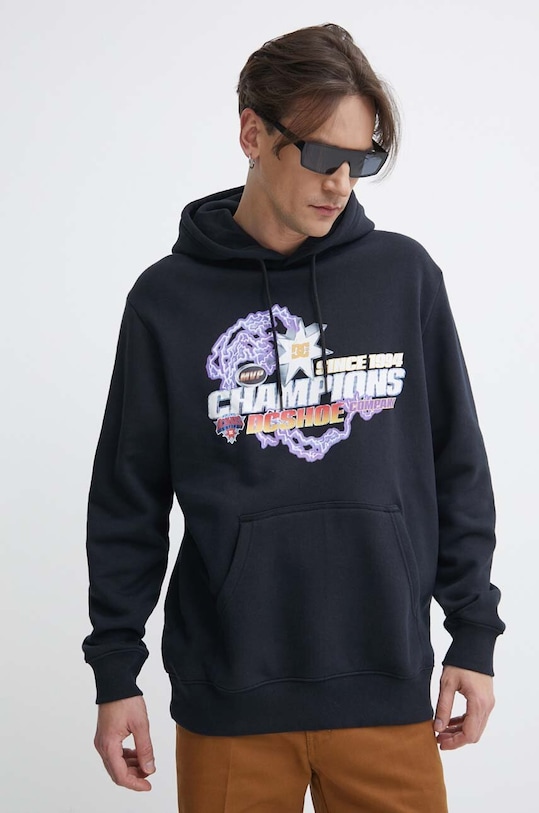 DC bluza The Champs z kapturem czarny ADYSF03120