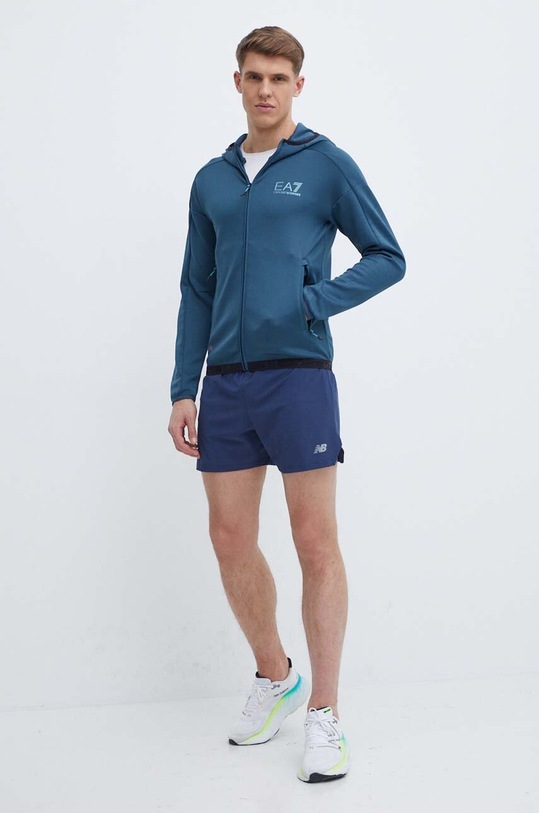 Mikina EA7 Emporio Armani PJAHZ.3DPM30.1821 modrá SS24