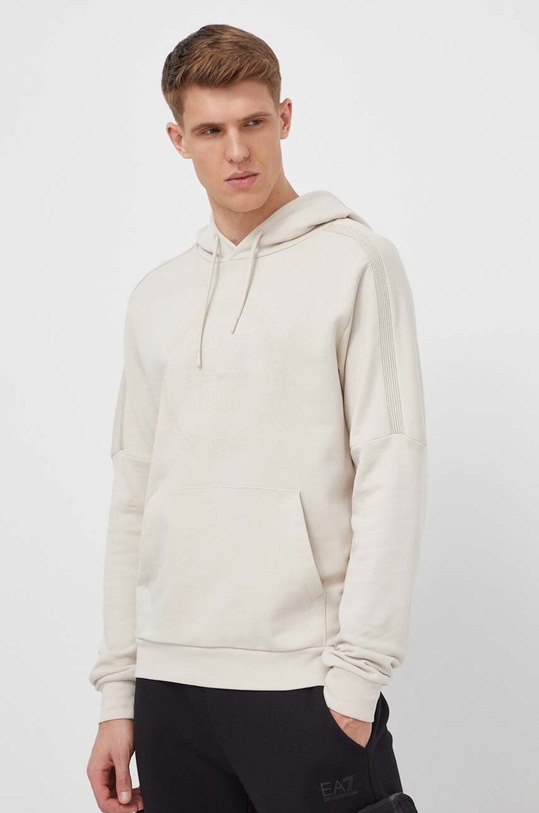 Хлопковая кофта EA7 Emporio Armani бежевый PJTKZ.3DPM65.1946