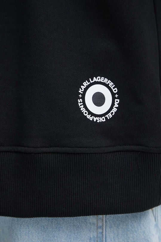 Bavlněná mikina Karl Lagerfeld Dour Darcel X Karl 542930.705098 černá