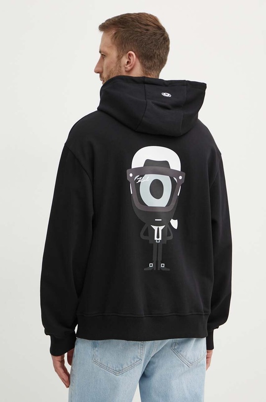 Îmbrăcăminte Karl Lagerfeld hanorac de bumbac Dour Darcel X Karl 542930.705099 negru