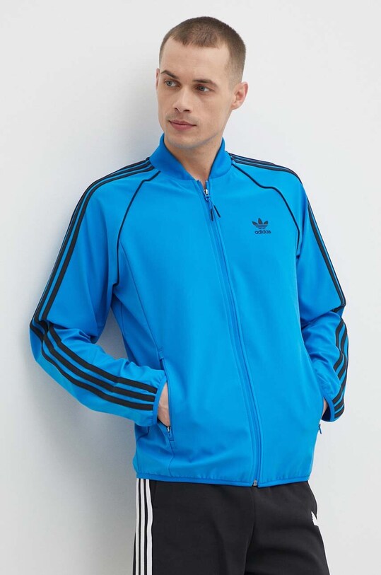 adidas Originals bluza imprimeu albastru IM9884