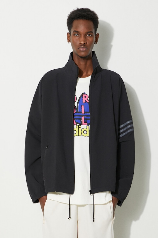 Mikina adidas Originals Street Neuclassics Track Top nášivka čierna IS2818