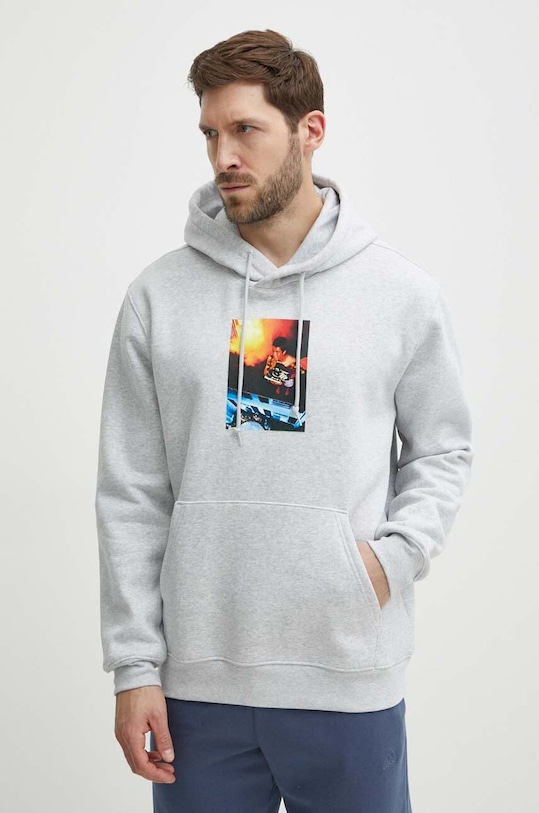 Mikina adidas Originals melanž sivá IS2907