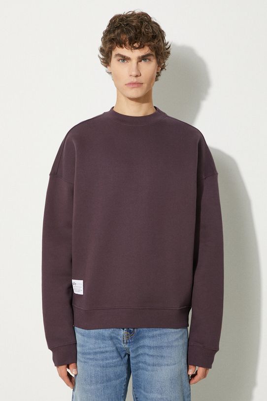 Dukserica Alpha Industries Logo BP print ljubičasta 146304