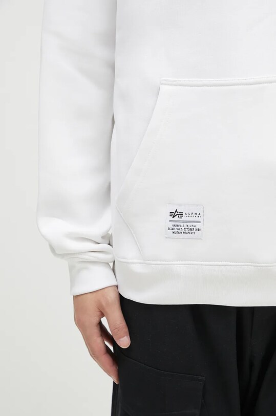 Alpha Industries felpa Logo BP Hoody 146336 bianco