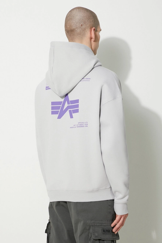 Одяг Кофта Alpha Industries Logo BP Hoody 146336 сірий