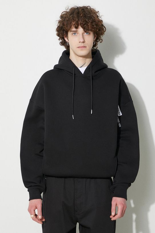 Alpha Industries sweatshirt Flock Logo Hoody other black 146340.