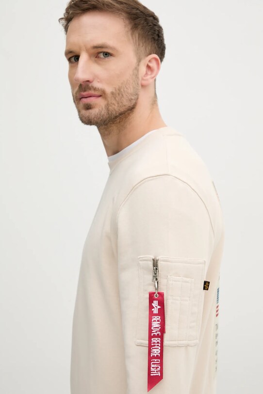 Кофта Alpha Industries USN Blood Chit бежевий 136300