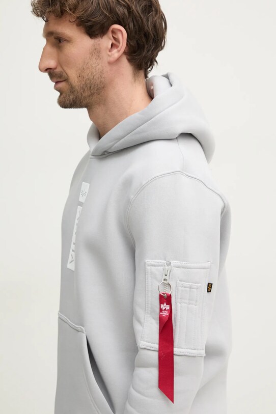 Μπλούζα Alpha Industries PP Hoody γκρί 146338