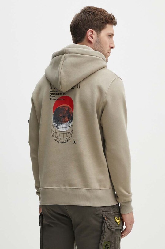 Îmbrăcăminte Alpha Industries bluză NASA Orbit Hoody 146339. bej