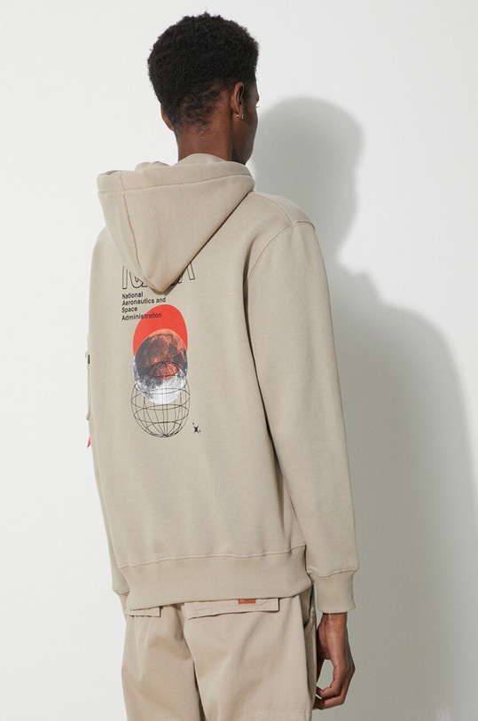 Oblečení Mikina Alpha Industries NASA Orbit Hoody 146339. béžová