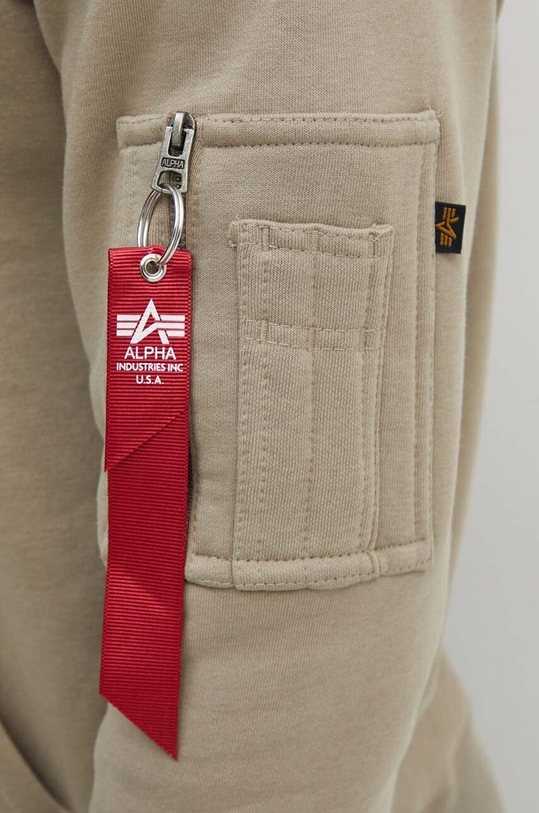 Mikina Alpha Industries NASA Orbit Hoody 146339. béžová