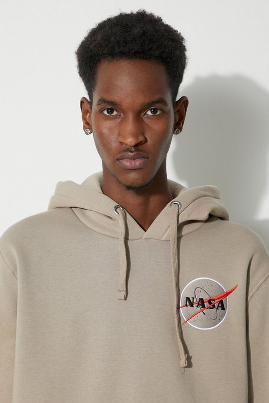 Dukserica Alpha Industries NASA Orbit Hoody 146339. bež