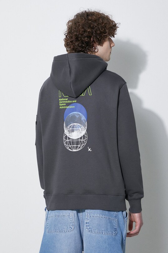 Oblečení Mikina Alpha Industries NASA Orbit Hoody 146339. šedá