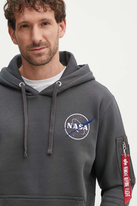 Alpha Industries bluza NASA Orbit Hoody szary 146339.