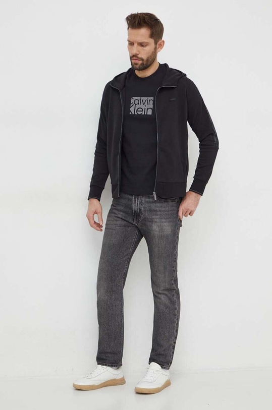 Μπλούζα Calvin Klein K10K112443 μαύρο SS24