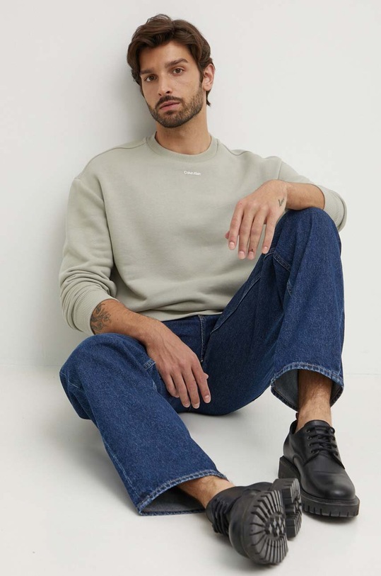 Calvin Klein bluza K10K112870 verde AW24