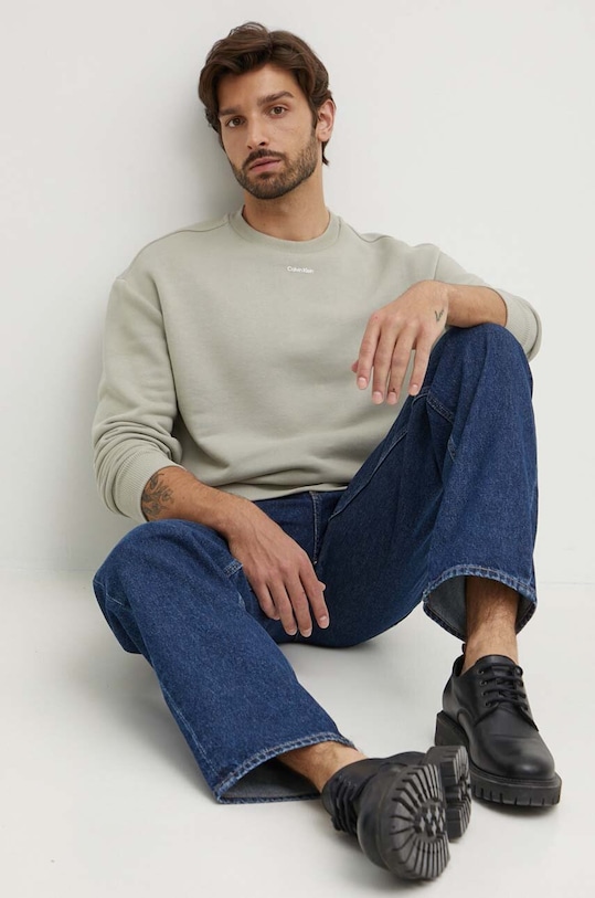 Calvin Klein bluza K10K112870 verde AW24