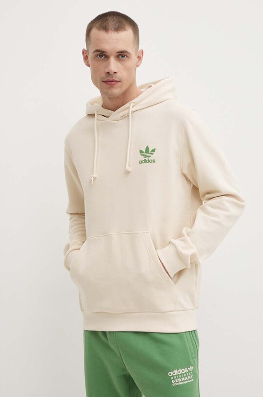 Îmbrăcăminte adidas Originals hanorac de bumbac IR9309 bej