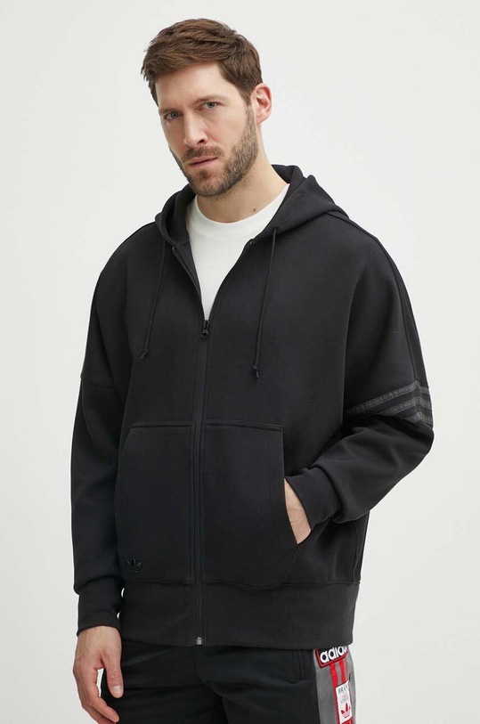 Mikina adidas Originals s kapucňou čierna IR9429