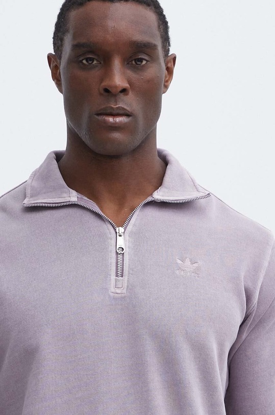 Bavlněná mikina adidas Originals růžová IS1745