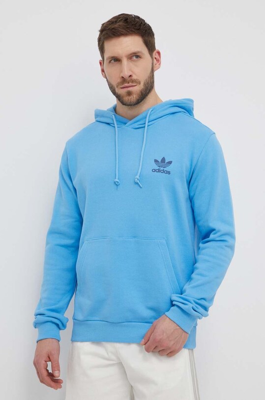 Хлопковая кофта adidas Originals голубой IS3317