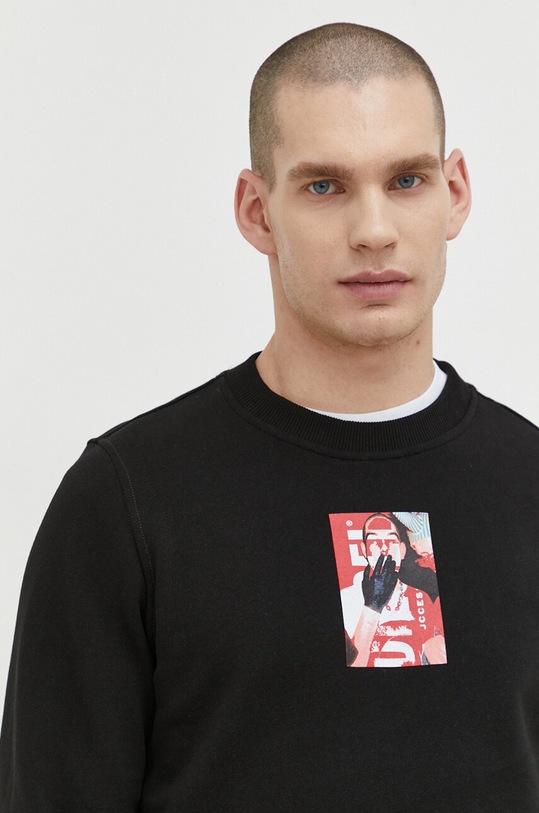 Diesel hanorac de bumbac negru A12285.0IEAX