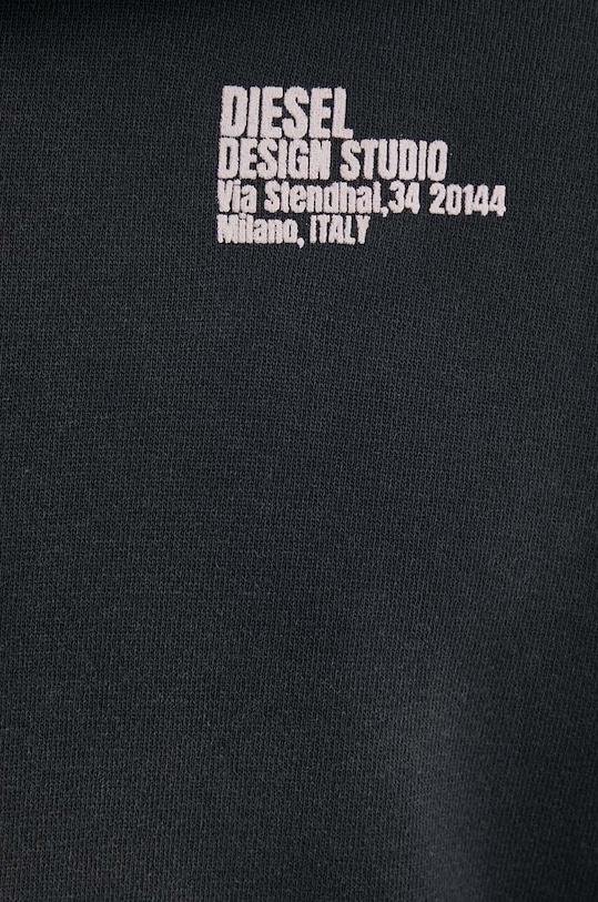 Diesel bluza bawełniana S-BUNT-HOOD A12362.0JPAB czarny