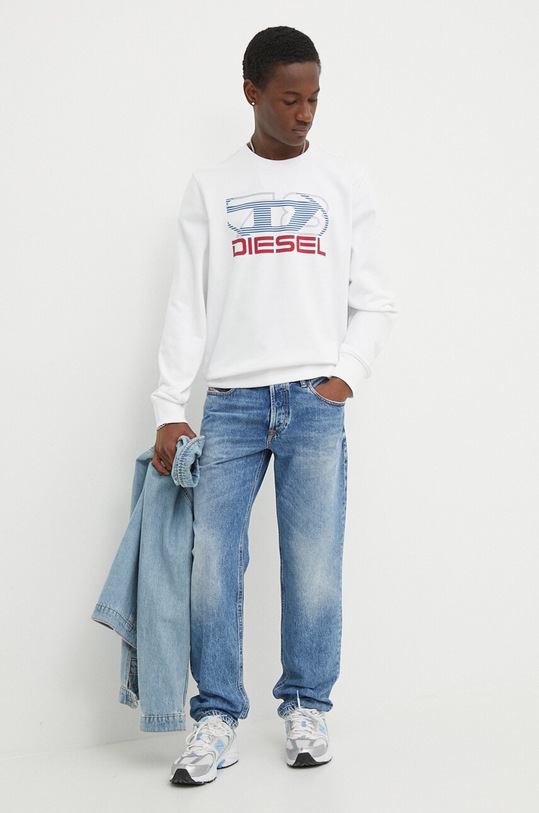 Diesel bluza S-GINN-K43 A12508.0HAYT biały SS24