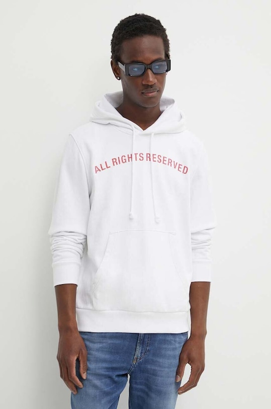 Diesel bluza S-GINN-HOOD-K39 z kapturem biały A12515.0HAYT