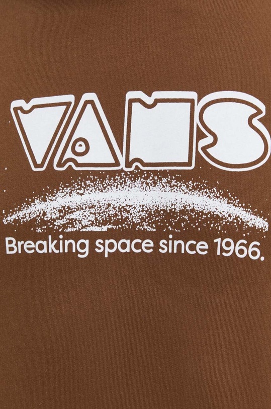 Bavlnená mikina Vans VN000GDZCR61 hnedá