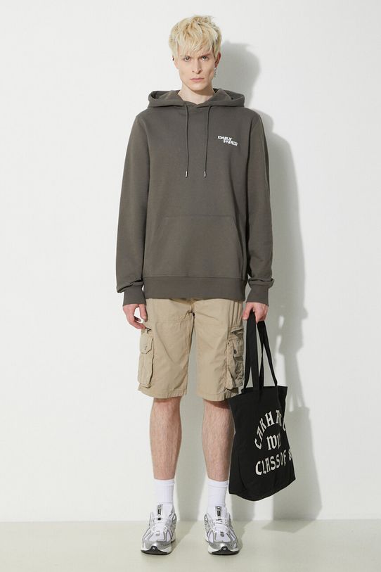 Хлопковая кофта Daily Paper Hand In Hand Hoodie 2411101 зелёный SS24