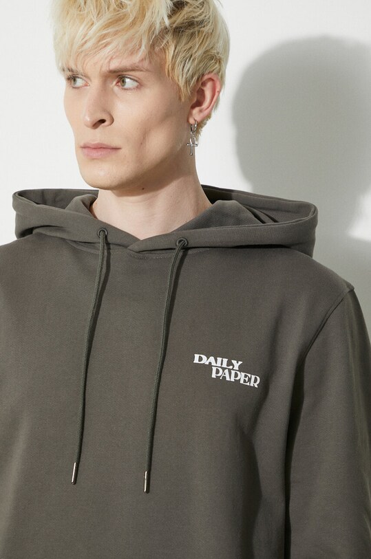 Pamučna dukserica Daily Paper Hand In Hand Hoodie 2411101 zelena