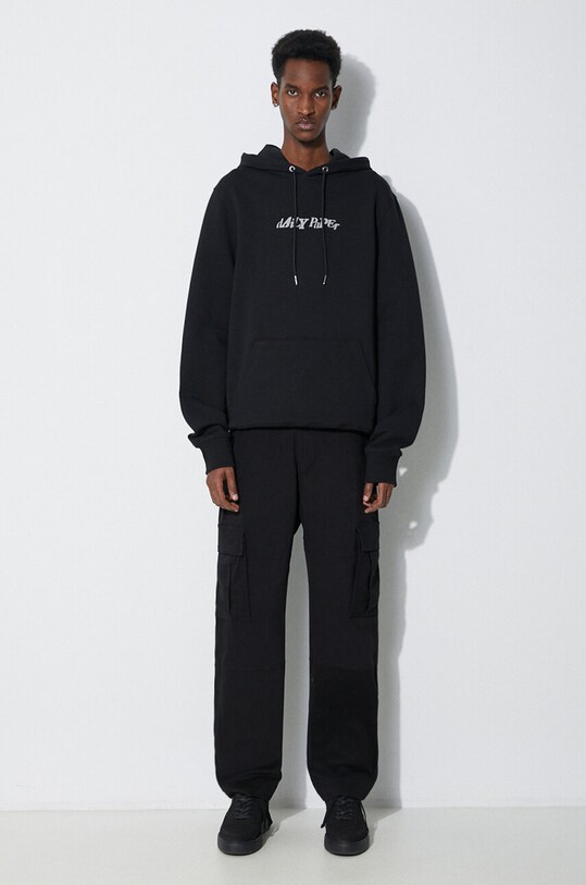 Daily Paper felpa in cotone Unified Type Hoodie 2411116 nero SS24