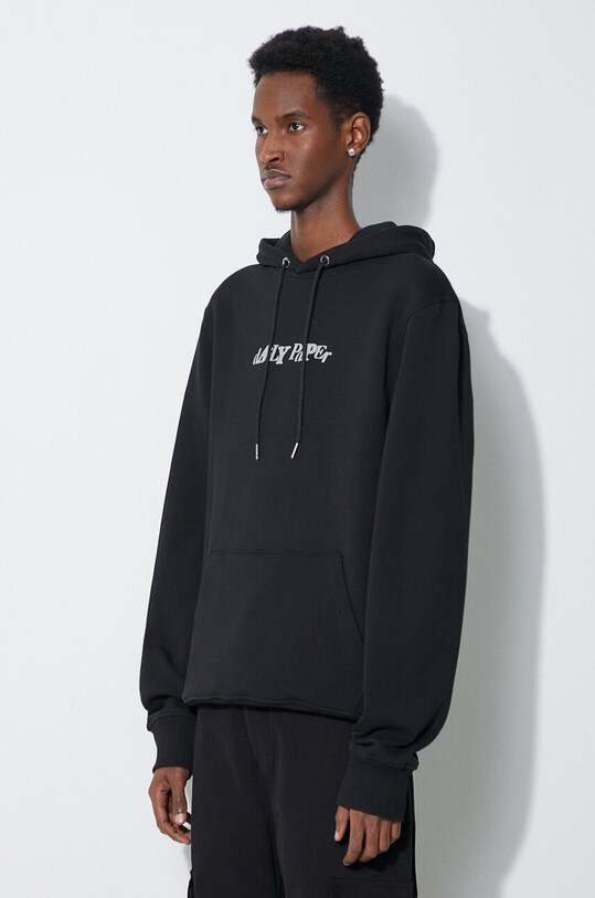 Daily Paper felpa in cotone Unified Type Hoodie nero 2411116
