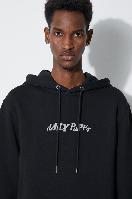 Daily Paper felpa in cotone Unified Type Hoodie 2411116 nero