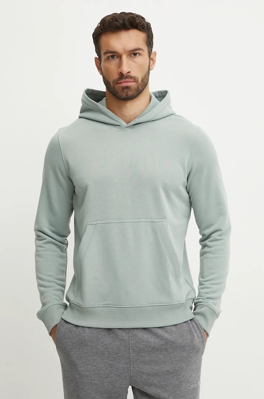 Calvin Klein Performance hanorac de antrenament uni verde 00GMS4W332