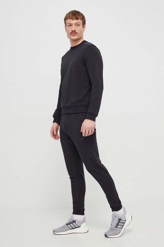 Dukserica za trening Calvin Klein Performance 00GMS4W333 crna AW24