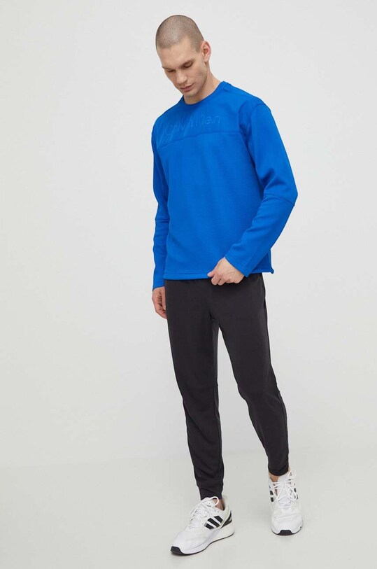 Calvin Klein Performance hanorac de antrenament 00GMS4W338 albastru SS24