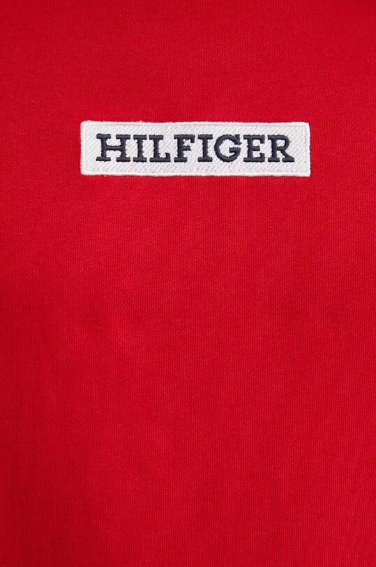 Tommy Hilfiger bluza bawełniana MW0MW34379 czerwony