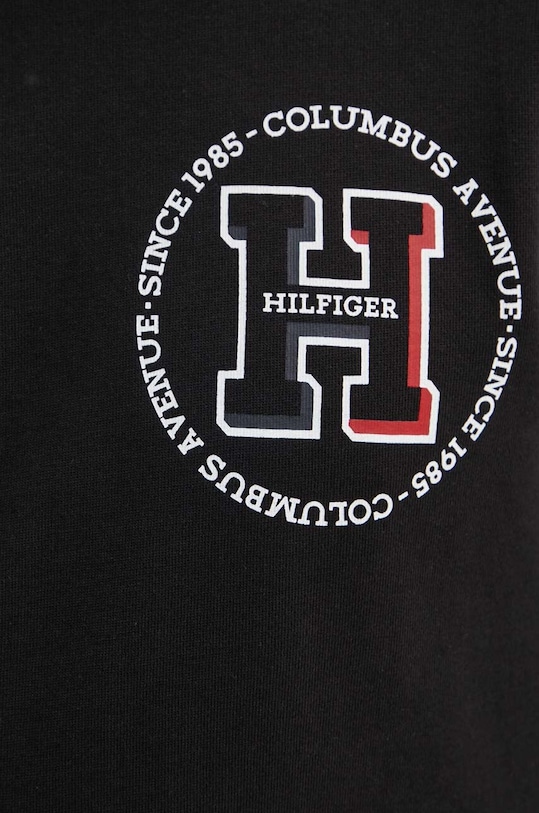 Tommy Hilfiger hanorac de bumbac MW0MW34383 negru