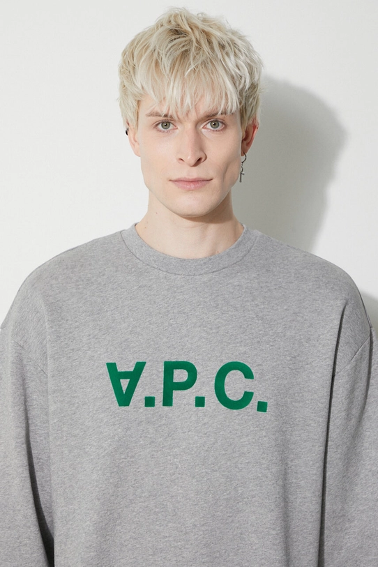 A.P.C. hanorac de bumbac Sweat Eliot COFDX.H27836.PLB gri