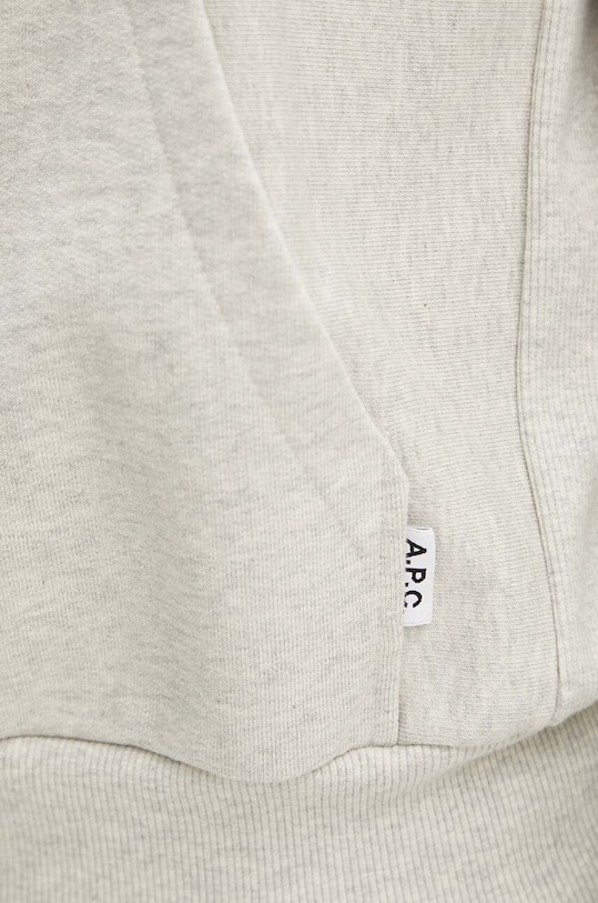 Бавовняна кофта A.P.C. Hoodie Bruce COGWV.H27867.PAA бежевий