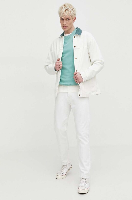 Superdry bluza bawełniana M2013242A.NQ6 turkusowy SS24