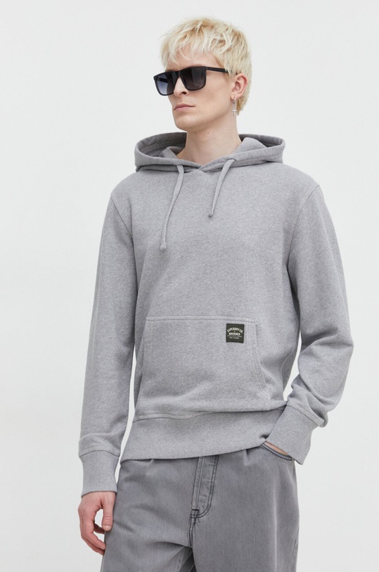 Bavlněná mikina Superdry směs šedá M2013078A.2LK