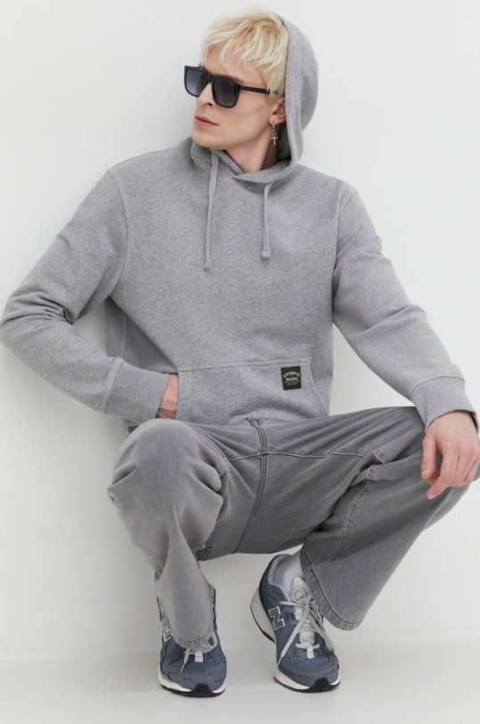 Bavlněná mikina Superdry M2013078A.2LK šedá SS24